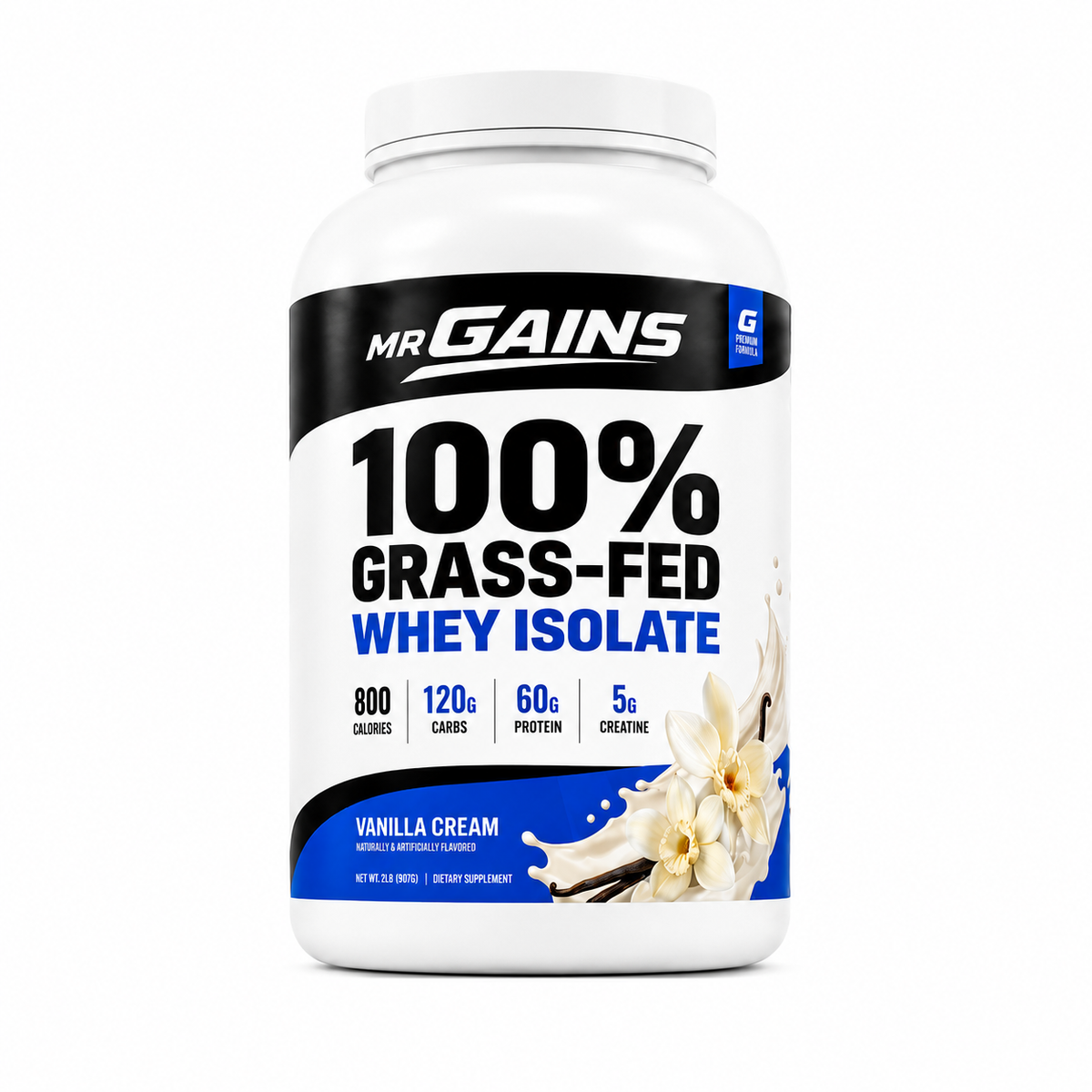 Grass-Fed Whey Isolate – Blue Raspberry Ice