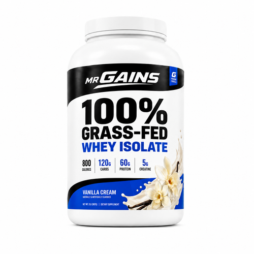 Grass-Fed Whey Isolate – Blue Raspberry Ice